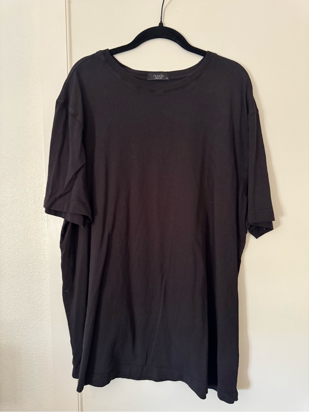 nuuds Black Boxy Tee